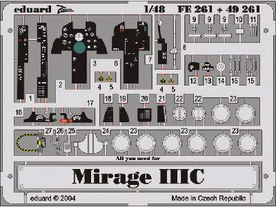  Mirage IIIC 1/48 - Eduard - blaszki - zdjęcie 2