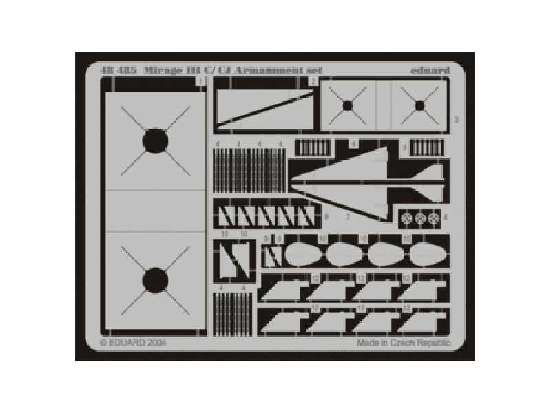  Mirage IIIC armament 1/48 - Eduard - blaszki - zdjęcie 1