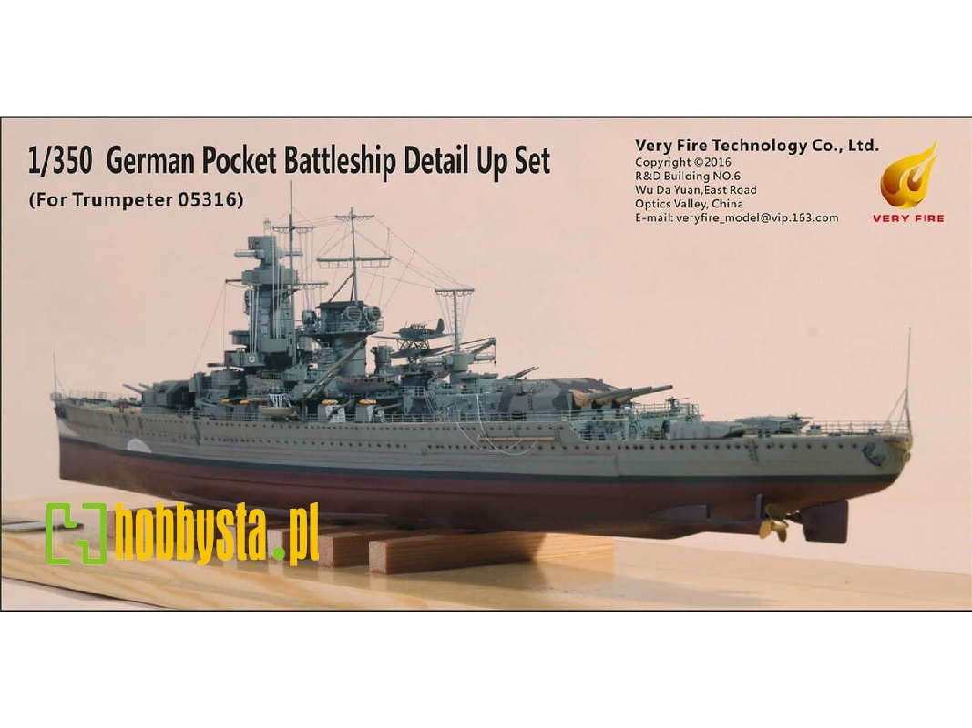 German Pocket Battleship Detail Up Set Dkm Graf Spee Detail Up Set (For Trumpeter) - zdjęcie 1