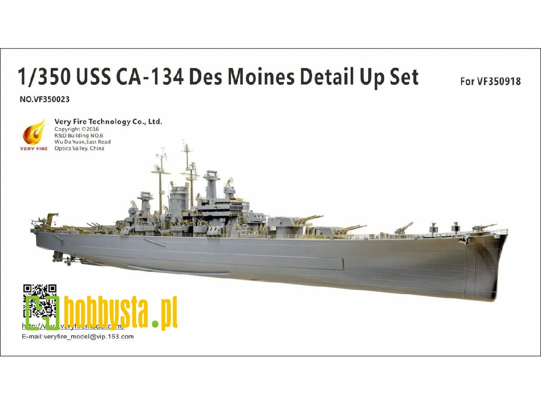 Uss Ca-134 Des Moines Detail Up Set (For Very Fire) - zdjęcie 1