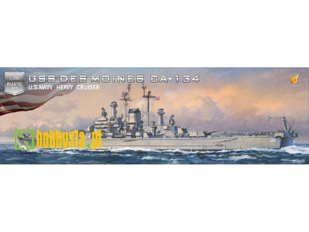 Uss Des Moines Ca-134 Deluxe Kit Edition - zdjęcie 1 Uss Des Moines Ca-134 Deluxe Kit Edition - zdjęcie 1
