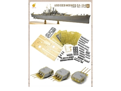 Uss Des Moines Ca-134 Deluxe Kit Edition - zdjęcie 2