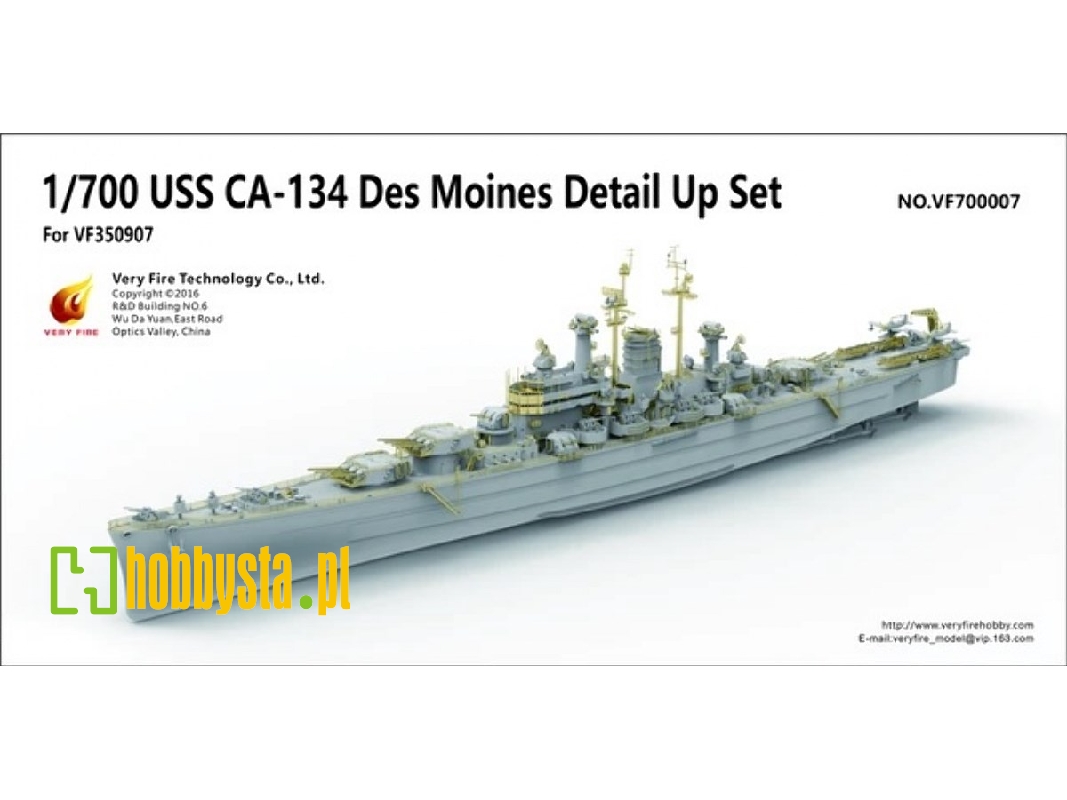 Uss Ca-134 Des Moines Detail Up Set (For Very Fire) - zdjęcie 1