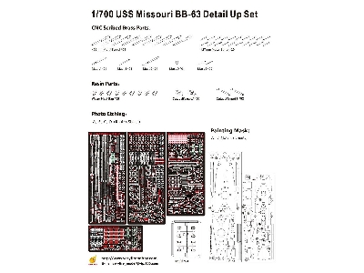 Uss Missouri Detail Up Set (For Very Fire) - zdjęcie 2