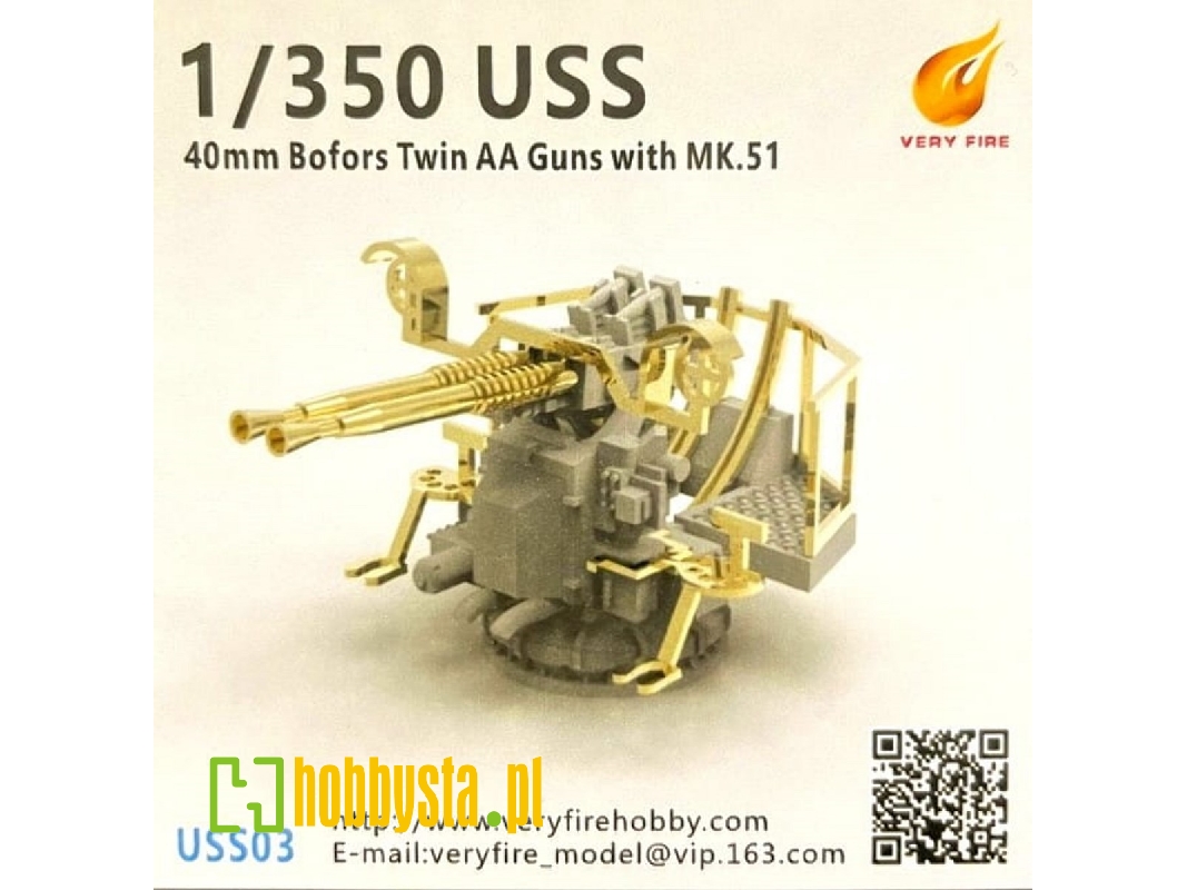 Uss 40 Mm Bofors Twin Aa Guns With Mk.51 (8 Sets) - zdjęcie 1 Uss 40 Mm Bofors Twin Aa Guns With Mk.51 (8 Sets) - zdjęcie 1