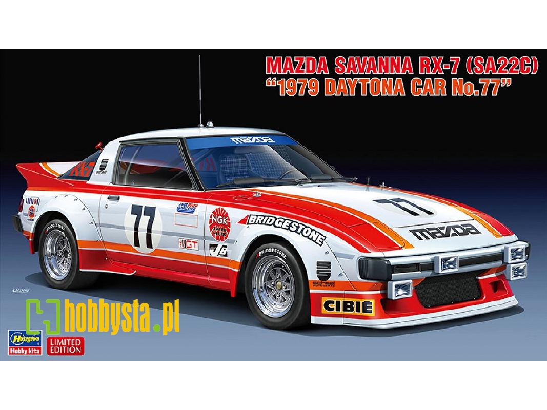 Mazda Savanna Rx-7 (Sa22c) 1977 Daytona Car No.77 - zdjęcie 1 Mazda Savanna Rx-7 (Sa22c) 1977 Daytona Car No.77 - zdjęcie 1