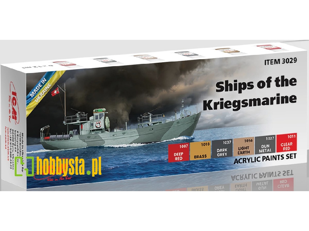 аcrylic Paints Set For Ships Of The Kriegsmarine - zdjęcie 1 аcrylic Paints Set For Ships Of The Kriegsmarine - zdjęcie 1