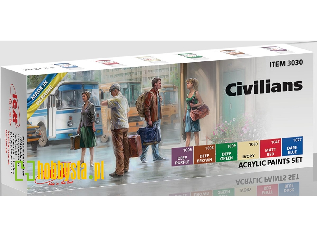 аcrylic Paints Set "civilians" - zdjęcie 1 аcrylic Paints Set "civilians" - zdjęcie 1