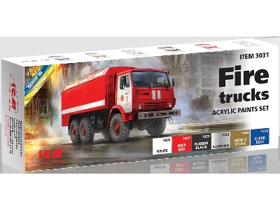Acrylic Paint Set For Fire Trucks - zdjęcie 1