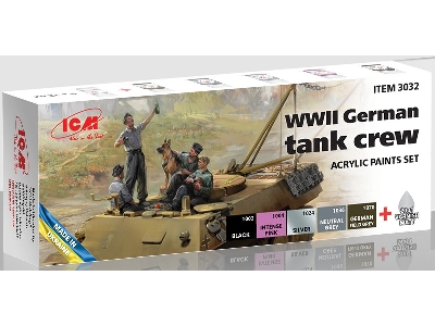 Acrylic Paint Set For WWII German Tank Crew - zdjęcie 1
