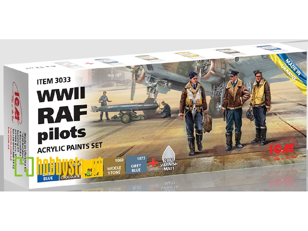 Acrylic Paint Set For WWII Raf Pilots - zdjęcie 1