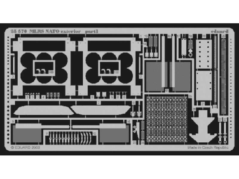  MLRS NATO exterior 1/35 - Dragon - blaszki - zdjęcie 1