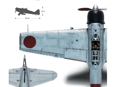 Mitsubishi A6M2b Zero Fighter Model 21 rocznica bitwy o Midway - zdjęcie 7