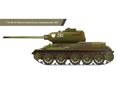 Czołg T-34-85 - polskie oznaczenia - zdjęcie 2