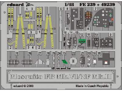  Mosquito FB Mk. VI/ NF Mk. II 1/48 - Tamiya - blaszki - zdjęcie 2