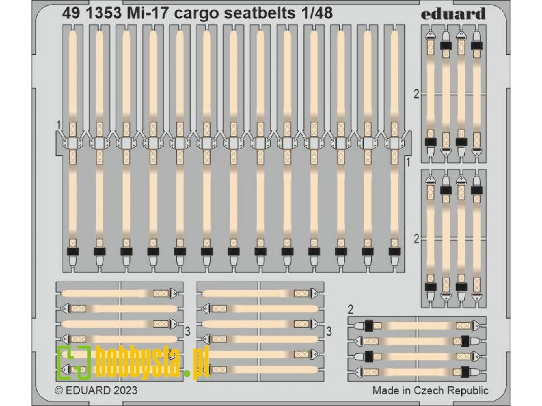 Mi-17 cargo seatbelts 1/48 - AMK - zdjęcie 1