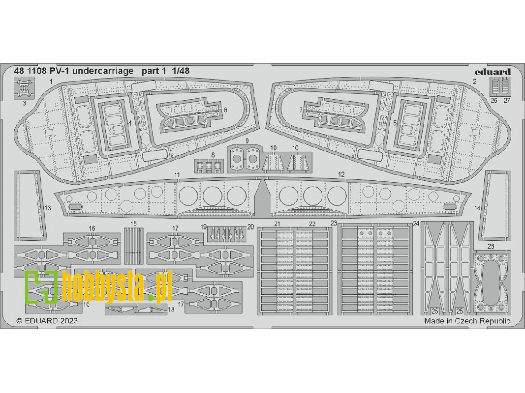 PV-1 undercarriage 1/48 - ACADEMY - zdjęcie 1