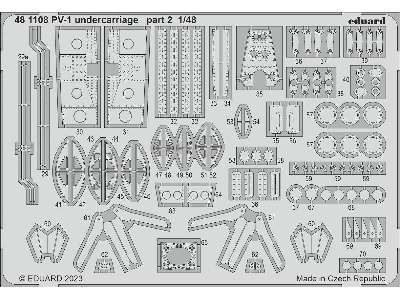 PV-1 undercarriage 1/48 - ACADEMY - zdjęcie 2