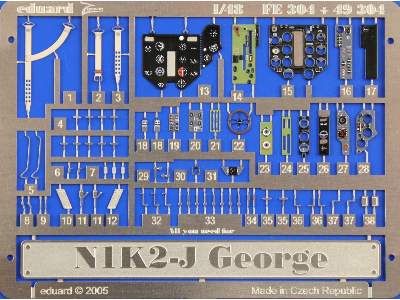  N1K2-J George 1/48 - Hasegawa - blaszki - zdjęcie 4