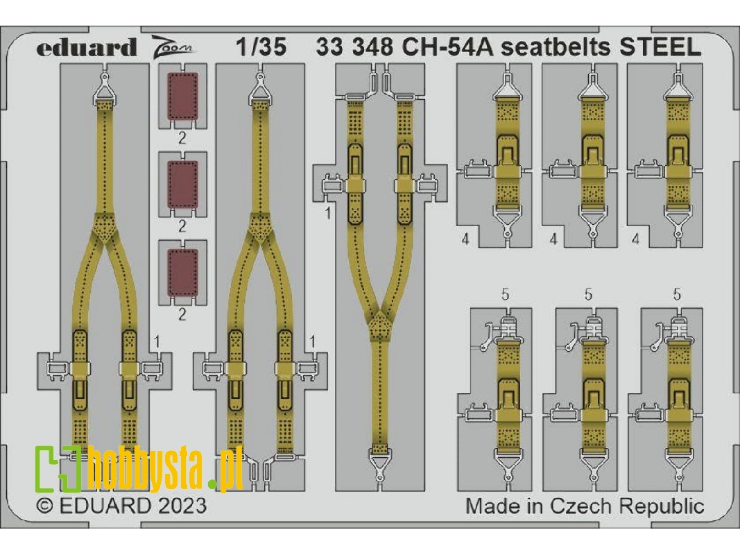 CH-54A seatbelts STEEL 1/35 - ICM - zdjęcie 1 CH-54A seatbelts STEEL 1/35 - ICM - zdjęcie 1