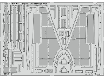 Spitfire Mk. IXc engine & undercarriage 1/24 - zdjęcie 1