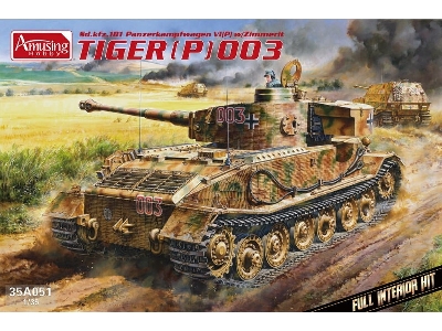 Tiger (P) 003 Sd.Kfz. 181 Panzerkampfwagen VI(P) z zimmeritem i pełnym wnętrzem - zdjęcie 1