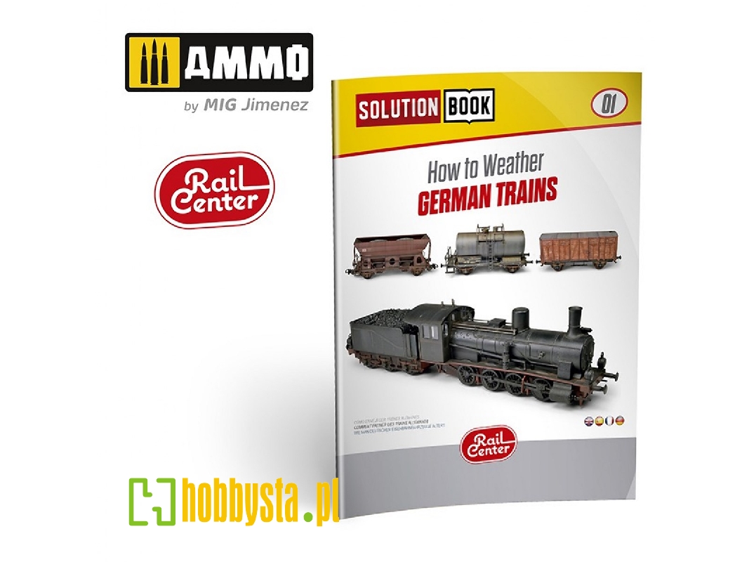 R-1300 Ammo Rail Center Solution Book 01 - How To Weather German Trains - zdjęcie 1 R-1300 Ammo Rail Center Solution Book 01 - How To Weather German Trains - zdjęcie 1