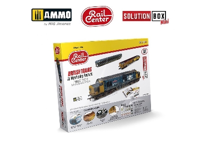 R-1202 Ammo Rail Center Solution Box Mini 03 - British Trains. All Weathering Products - zdjęcie 1