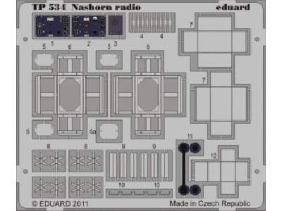  Nashorn radio 1/35 - Afv Club - blaszki - zdjęcie 1
