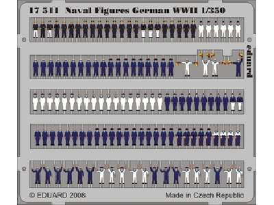  Naval Figures German WWII 1/350 - blaszki - zdjęcie 1