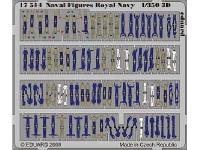 Naval Figures Royal Navy 1/350 - blaszki - zdjęcie 1
