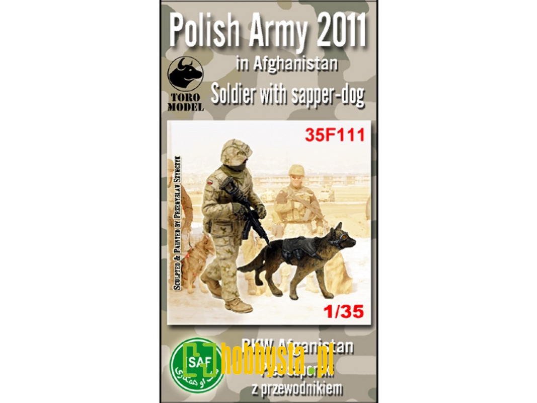 Pies Saperski Z Przewodnikiem - Pkw Afganistan - Figurki Wraz Z Kalkomanią - zdjęcie 1 Pies Saperski Z Przewodnikiem - Pkw Afganistan - Figurki Wraz Z Kalkomanią - zdjęcie 1