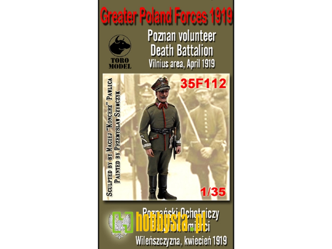 Poznański Ochotniczy Batalion śmierci - Wileńszczyzna, Kwiecień 1919 - Wojska Wielkopolskie 1919 - zdjęcie 1 Poznański Ochotniczy Batalion śmierci - Wileńszczyzna, Kwiecień 1919 - Wojska Wielkopolskie 1919 - zdjęcie 1