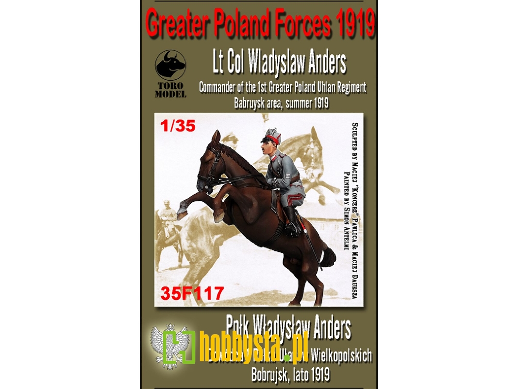 PpĹ‚k. WĹ‚adysĹ‚aw Anders - DowĂłdca 1 PuĹ‚ku UĹ‚anĂłw Wielkopolskich - Wojska Wielkopolskie 1919 - zdjęcie PpĹ‚k. WĹ‚adysĹ‚aw Anders - DowĂłdca 1 PuĹ‚ku UĹ‚anĂłw Wielkopolskich - Wojska Wielkopolskie 1919 - zdjęcie