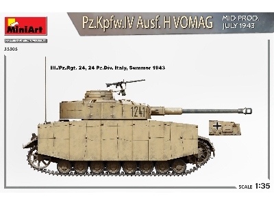 Pz.Kpfw.Iv Ausf. H Vomag. Mid Prod. July 1943. Interior Kit - zdjęcie 36