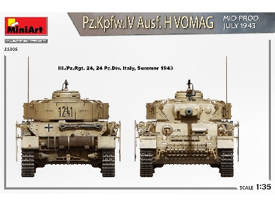 Pz.Kpfw.Iv Ausf. H Vomag. Mid Prod. July 1943. Interior Kit - zdjęcie 37