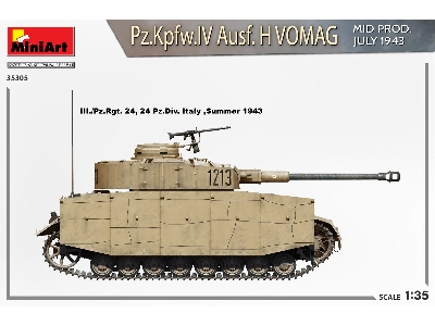 Pz.Kpfw.Iv Ausf. H Vomag. Mid Prod. July 1943. Interior Kit - zdjęcie 38