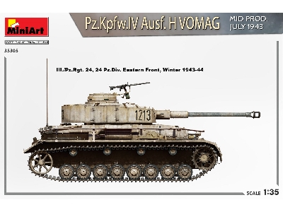 Pz.Kpfw.Iv Ausf. H Vomag. Mid Prod. July 1943. Interior Kit - zdjęcie 40