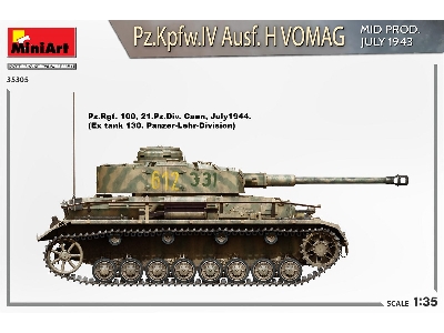 Pz.Kpfw.Iv Ausf. H Vomag. Mid Prod. July 1943. Interior Kit - zdjęcie 44