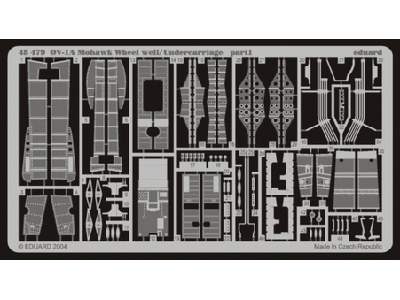  OV-1A/ B/D wheel well/ undercarriage 1/48 - Revell - blaszki - zdjęcie 1
