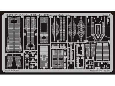  OV-1A/ B/D wheel well/ undercarriage 1/48 - Revell - blaszki - zdjęcie 2