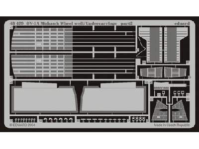  OV-1A/ B/D wheel well/ undercarriage 1/48 - Revell - blaszki - zdjęcie 3