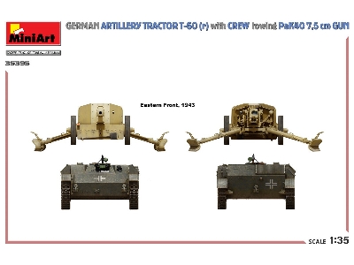 German Artillery Tractor T-60(R) & Crew Towing Pak40 Gun - zdjęcie 31