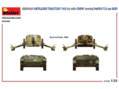 German Artillery Tractor T-60(R) & Crew Towing Pak40 Gun - zdjęcie 33