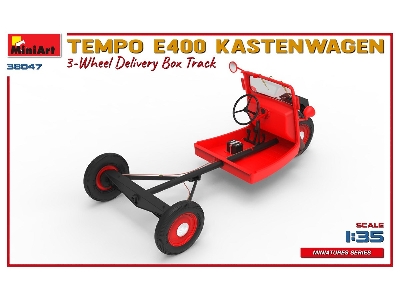 Tempo E400 Kastenwagen 3-wheel Delivery Box Track - zdjęcie 1