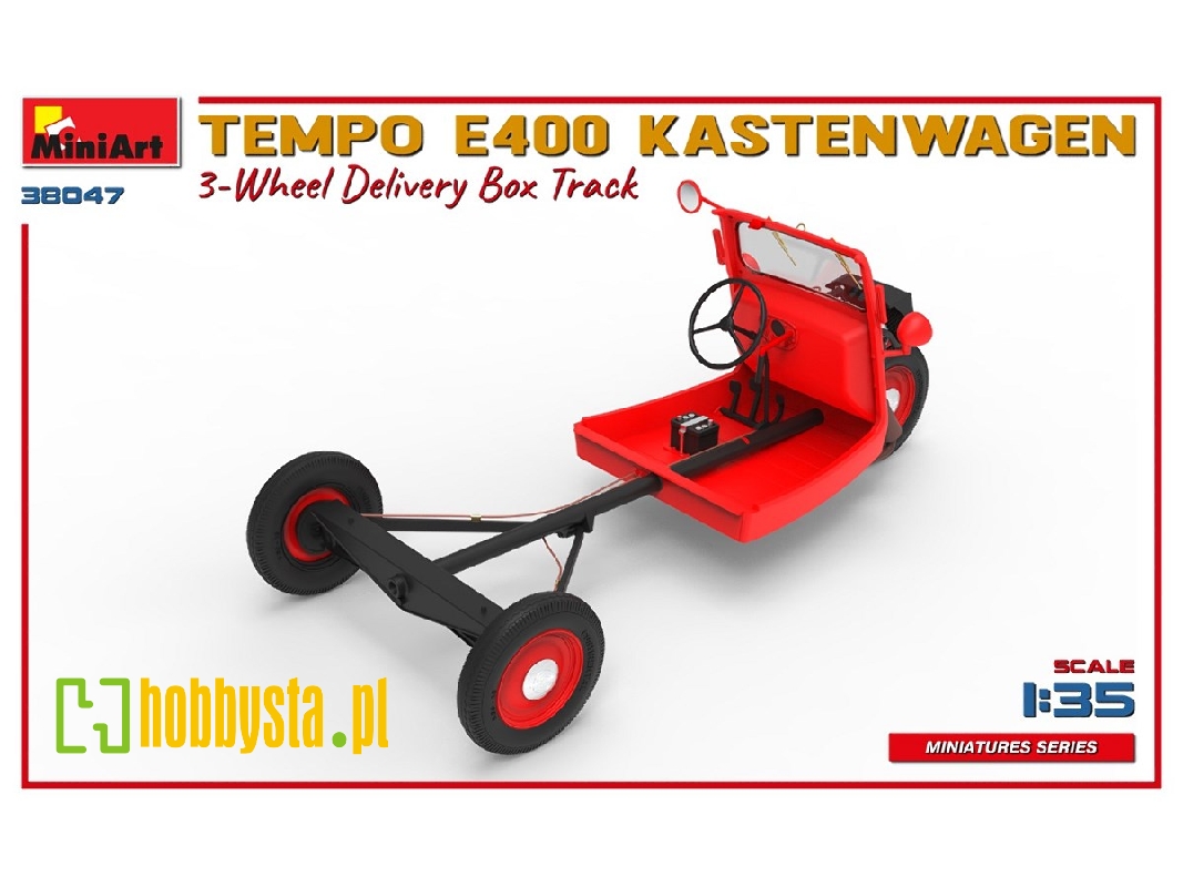 Tempo E400 Kastenwagen 3-wheel Delivery Box Track - zdjęcie 1