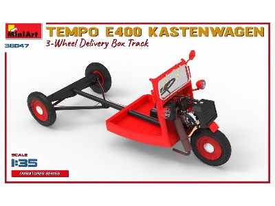 Tempo E400 Kastenwagen 3-wheel Delivery Box Track - zdjęcie 2