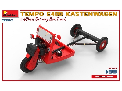 Tempo E400 Kastenwagen 3-wheel Delivery Box Track - zdjęcie 3