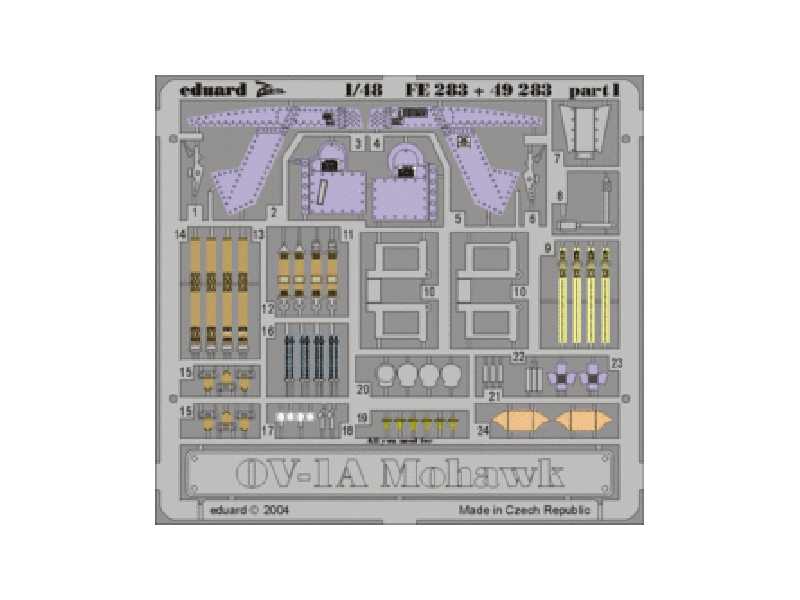  OV-1A interior 1/48 - Roden - blaszki - zdjęcie 1