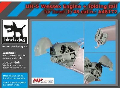 Uh-5 Wessex Engine + Folding Tail For Italeri - zdjęcie 1